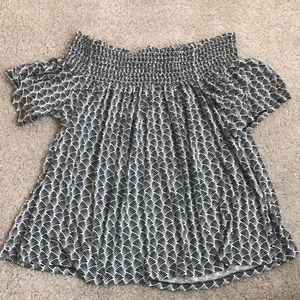 Off the shoulder crop top